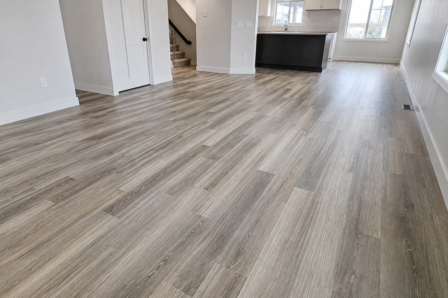 Vinyl Flooring Installation in Alberta | Luxury Vinyl Plank Installation by Brush & Touch Construction